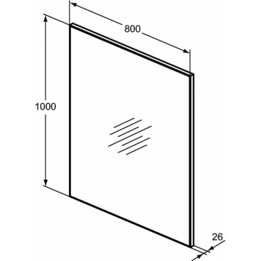 Зеркало Ideal Standard Mirrors & lights T3363BH 80 см