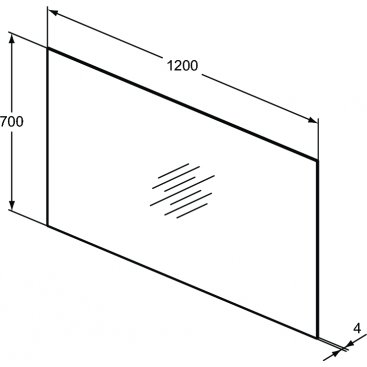 Зеркало Ideal Standard Mirrors & lights T3371BH 120 см