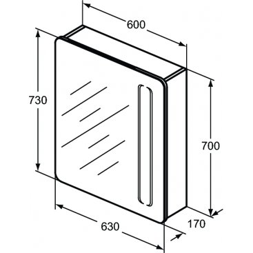 Зеркальный шкаф Ideal Standard Mirrors & lights T3373AL