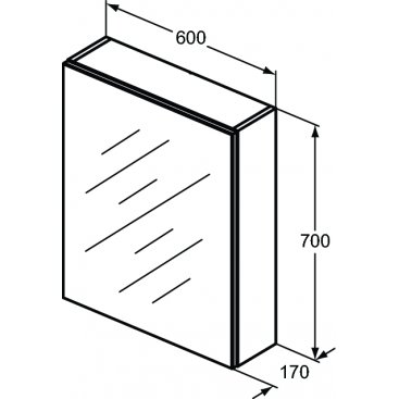 Зеркальный шкаф Ideal Standard Mirrors & lights T3430AL