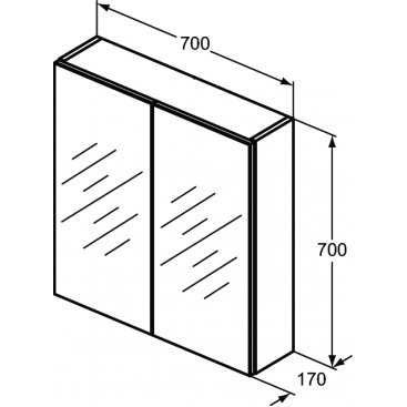 Зеркальный шкаф Ideal Standard Mirrors & lights T3590AL