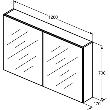 Зеркальный шкаф Ideal Standard Mirrors & lights T3499AL