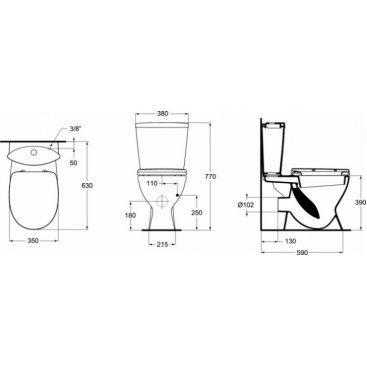 Унитаз-компакт Ideal Standard Oceane Junior W904401