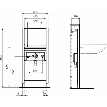 Инсталляция для раковины Ideal Standard ProSys R016067