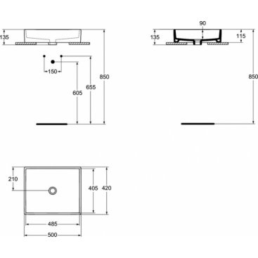 Раковина Ideal Standard Strada K077601 50 см