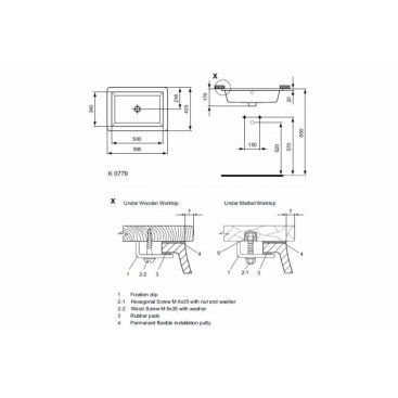 Раковина Ideal Standard Strada K077901 60 см