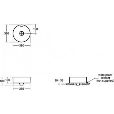 Раковина Ideal Standard Strada II Round Vessel T292901 38 см