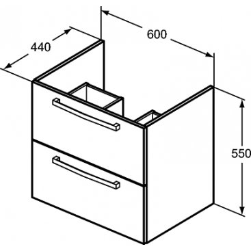 Мебель для ванной Ideal Standard Tempo E3240 60 см белая