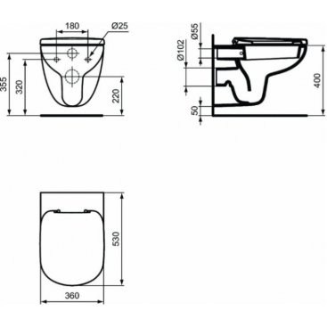 Унитаз подвесной Ideal Standard Tempo W941106