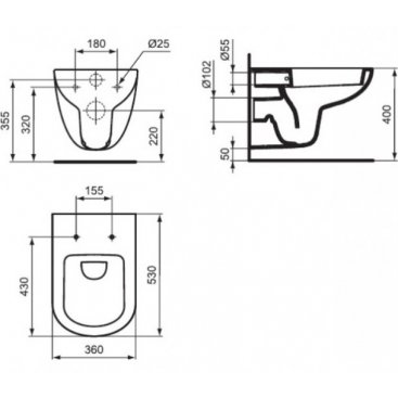 Комплект Ideal Standard Tempo W990101 4 в 1