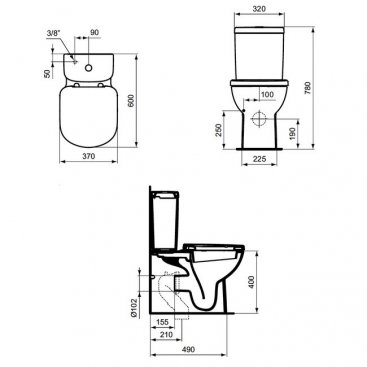 Унитаз-компакт Ideal Standard Tempo T328101