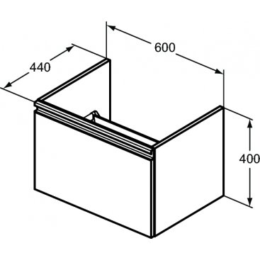 Мебель для ванной Ideal Standard Tesi T0046 60 см белая