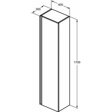 Мебель для ванной Ideal Standard Tesi T0047 80 см светло-серая