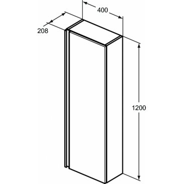 Мебель для ванной Ideal Standard Tesi T0045 50 см серо-голубая