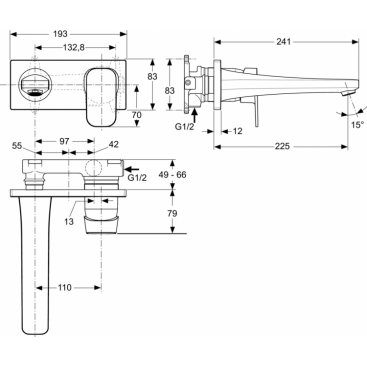 Смеситель для раковины Ideal Standard Tonic II A6335AA