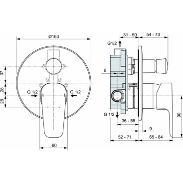 Смеситель для ванны Ideal Standard Ceraplan III A6383AA