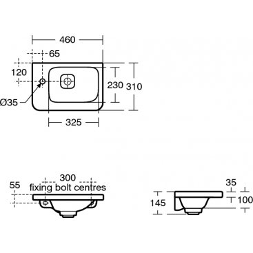 Раковина Ideal Standard Tonic II K086601 46 см