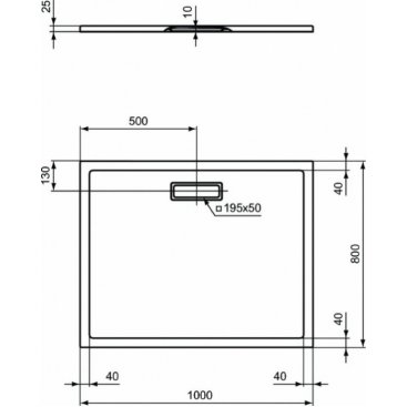 Душевой поддон Ideal Standard Ultraflat New T4468V3 100x80