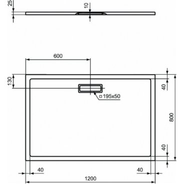 Душевой поддон Ideal Standard Ultraflat New T4469V1 120x80