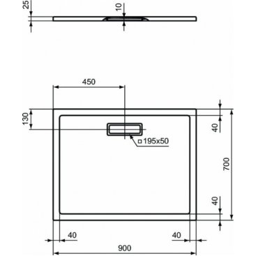 Душевой поддон Ideal Standard Ultraflat New T4474V1 90x70