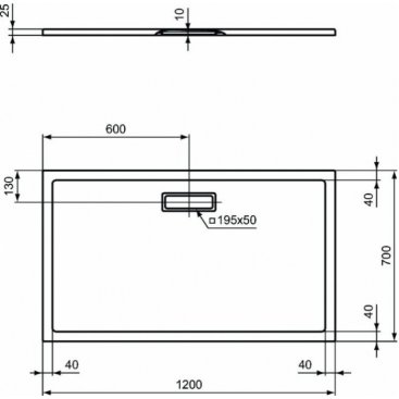 Душевой поддон Ideal Standard Ultraflat New T447601 120x70