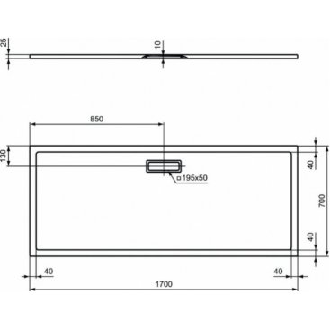 Душевой поддон Ideal Standard Ultraflat New T4479V1 170x70