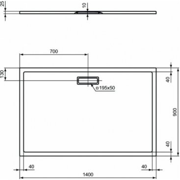 Душевой поддон Ideal Standard Ultraflat New T4484V1 140x90