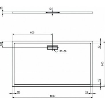 Душевой поддон Ideal Standard Ultraflat New T4485V1 160x90