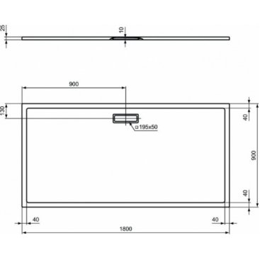 Душевой поддон Ideal Standard Ultraflat New T448701 180x90