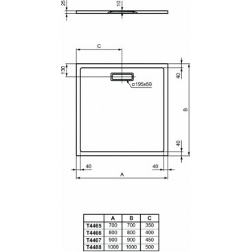 Душевой поддон Ideal Standard Ultraflat New T448801 100x100