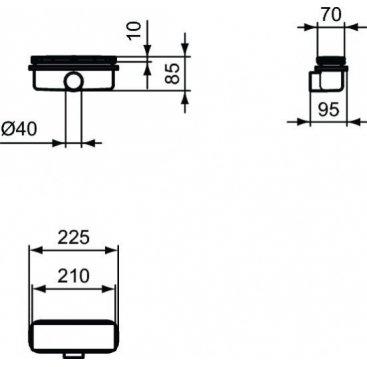 Сифон для поддона Ideal Standard Ultraflat New T4493V3