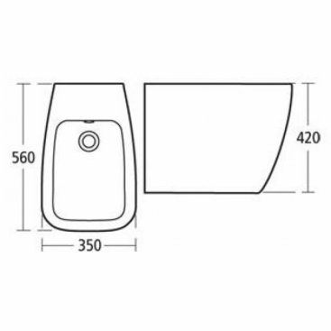 Биде напольное Ideal Standard Ventuno T515001