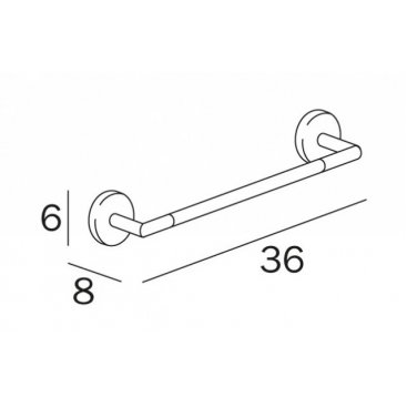 Полотенцедержатель Inda Forum A3618ECR
