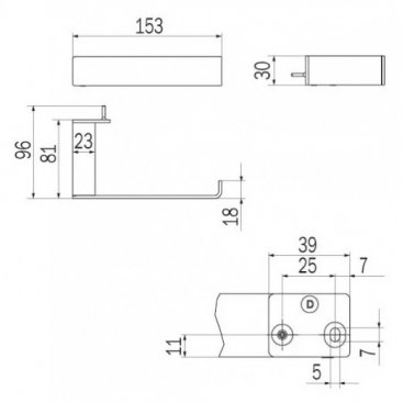 Держатель для бумаги Inda Indissima A8825ACR