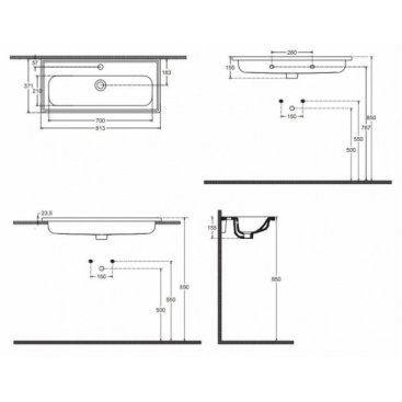 Раковина Isvea Absolute 10KF50081SV