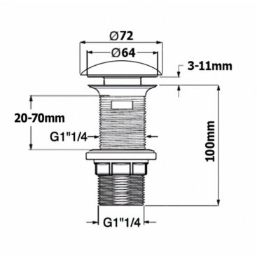 Донный клапан Isvea Complementaries 38TP0191I click-clack