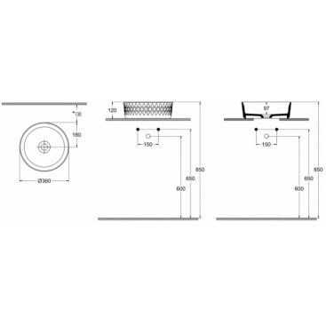 Раковина Isvea Davanti 10NF67036SV-2R