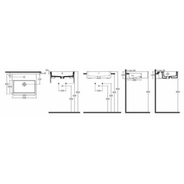 Раковина Isvea Infinity 10NF52050SV