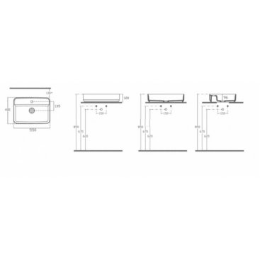 Раковина Isvea Infinity 10NF66055SV-2R