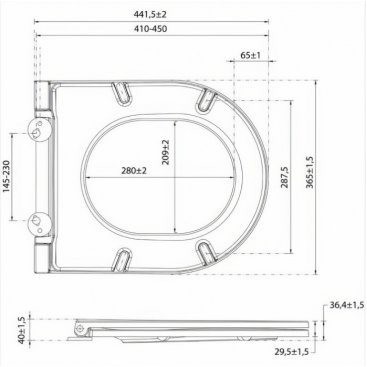 Крышка-сиденье Isvea Infinity 40KF0545I-S с микролифт
