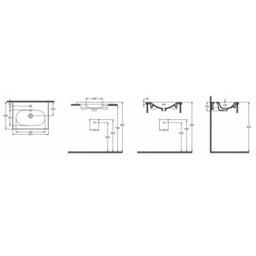 Раковина Isvea Sistema S 10SS50061SV