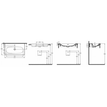 Раковина Isvea Sistema S 10SS50081SV
