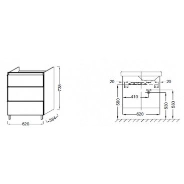 Мебель для ванной Jacob Delafon Odeon Up EB991G-N18 белая