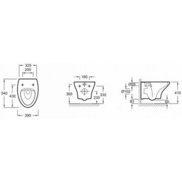 Комплект Jacob Delafon EDJ102-00/E29025-NF/E29026-01R/E20068-00