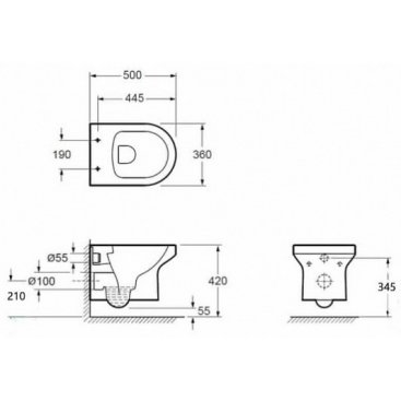 Комплект Jacob Delafon Elite E21755RU-00