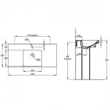 Мебель для ванной Jacob Delafon Odeon Up EB891RU-J5 105 см