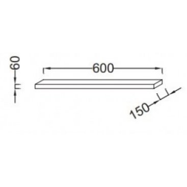 Полка Jacob Delafon Parallel 60 см