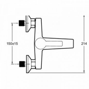 Смеситель для ванны Jacob Delafon Eo E24160RU-CP