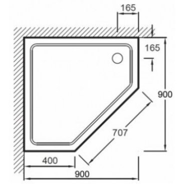 Душевой поддон Jacob Delafon Flight 90x90 E62445-00