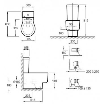 Унитаз-компакт Jacob Delafon Formilia Viragio 4449K-E4770-00 с крышкой микролифт